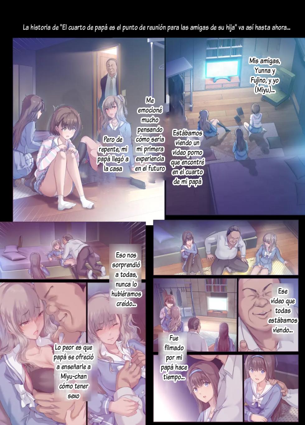 [Kisei Toukyoku (Richard Bahman)] Papa no shinshitsu wa musume tomodachi no tamariba 2 - Atarashi tomodachi-hen [Spanish] [Lovely Diablesse Scan] - Page 3