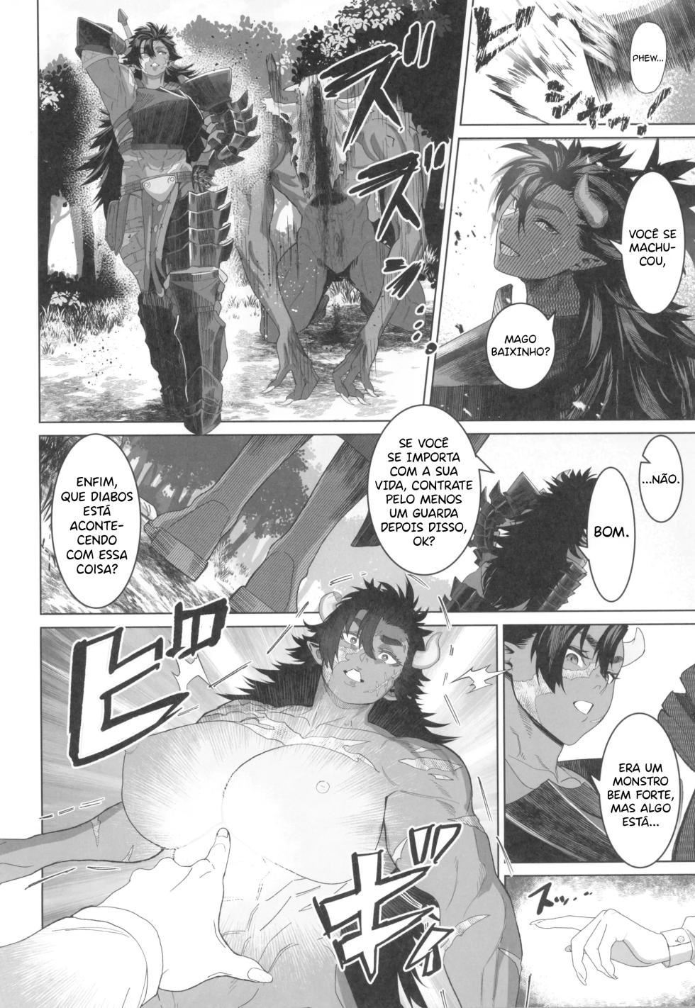(C107) [Kugara] Sono "Monster" wa Ore ga "Ya"ru! [Portuguese] [Ozymandias] - Page 7