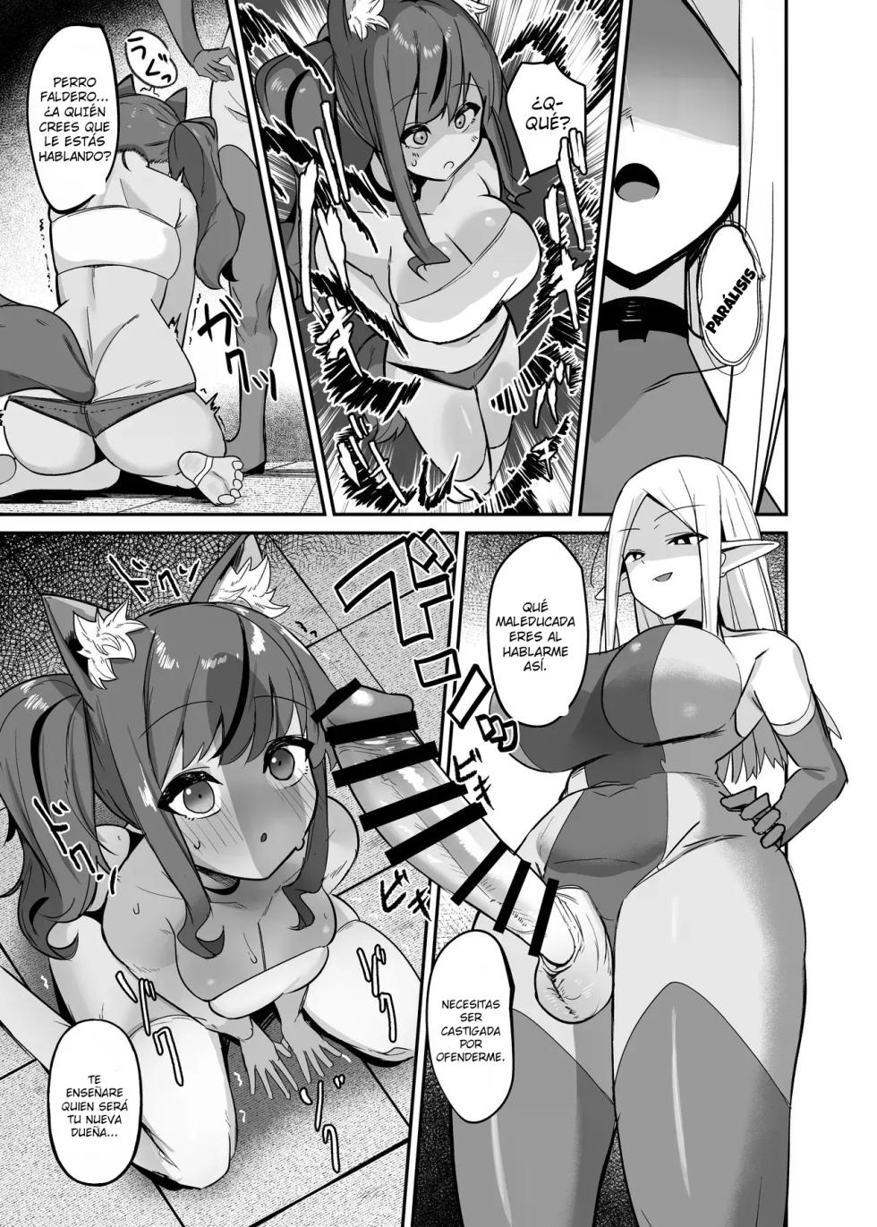 [COSCOteikoku (Sella)] Otome Game no Akuyaku Reijou ni Tensei Shitara Ura Settei de Futanari deshita ~Ch. 4~｜Reencarné en un Juego Otome como una Futanari en una Ruta Secreta ~Cap. 4~ {Spanish} {EbisuTraslade - Winder} {Digital} - Page 9