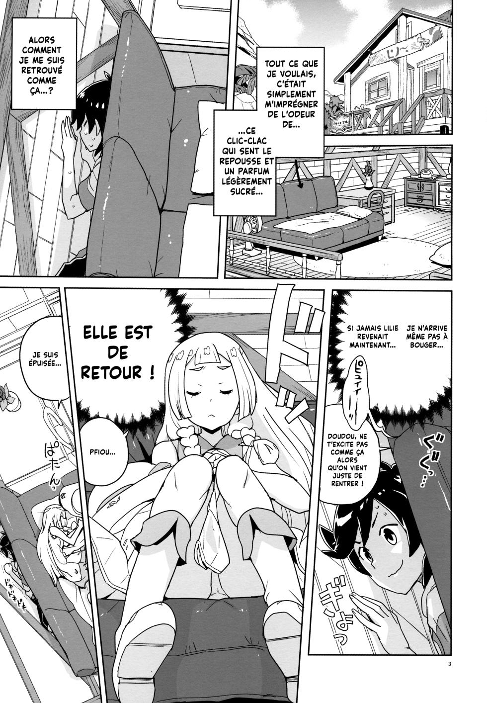 (C92) [Zenra Restaurant (Heriyama)] Ne t'emballe pas Lillie ! (Pokémon Sun and Moon) [French] [Hadess][Les Poroïniens] - Page 2