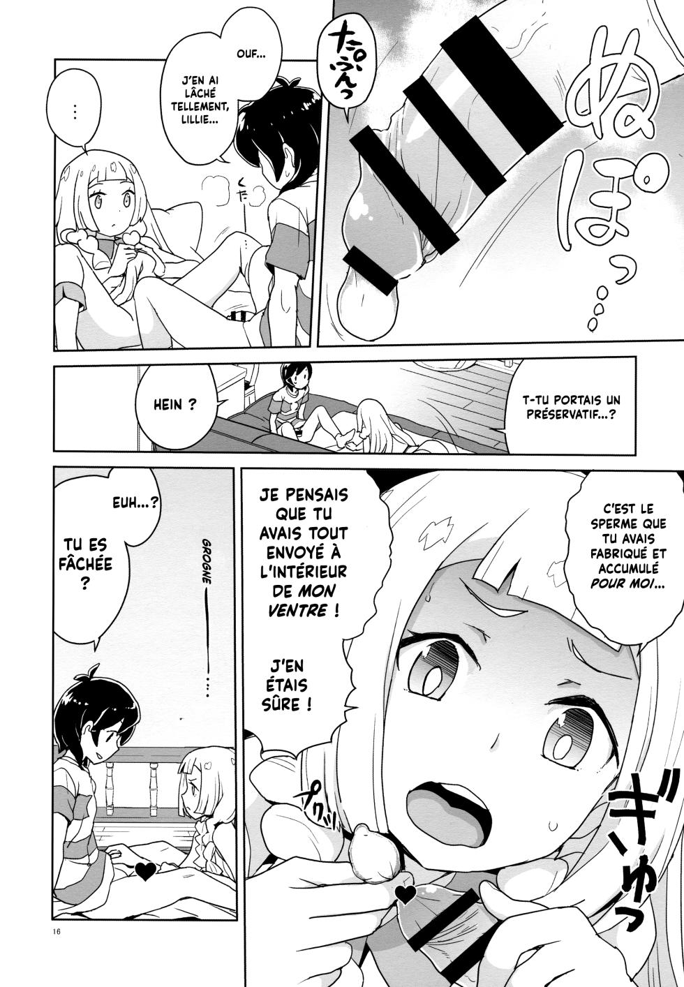 (C92) [Zenra Restaurant (Heriyama)] Ne t'emballe pas Lillie ! (Pokémon Sun and Moon) [French] [Hadess][Les Poroïniens] - Page 15