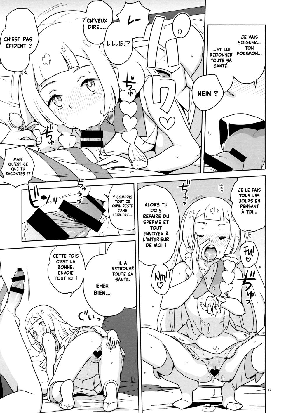 (C92) [Zenra Restaurant (Heriyama)] Ne t'emballe pas Lillie ! (Pokémon Sun and Moon) [French] [Hadess][Les Poroïniens] - Page 16