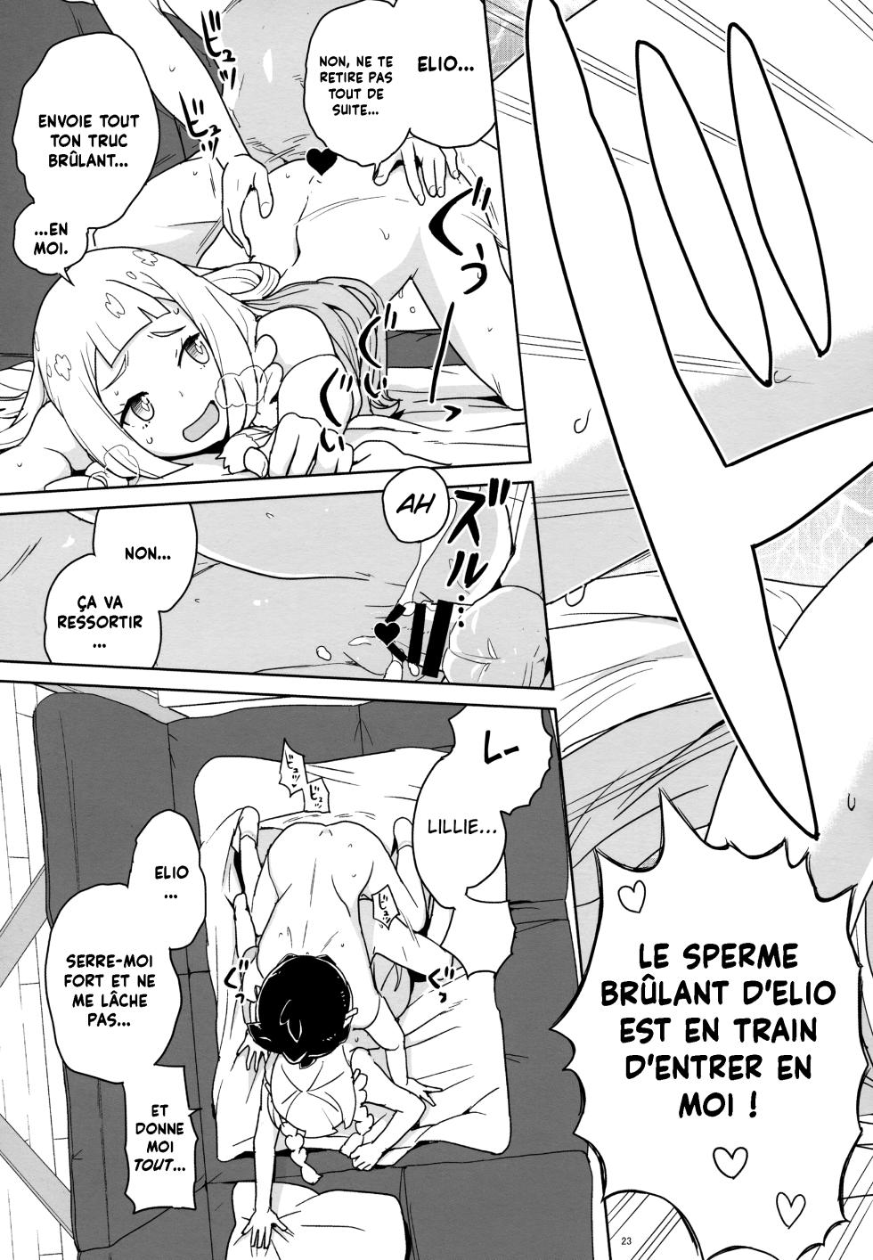(C92) [Zenra Restaurant (Heriyama)] Ne t'emballe pas Lillie ! (Pokémon Sun and Moon) [French] [Hadess][Les Poroïniens] - Page 23