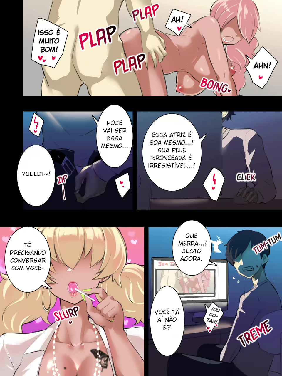 [Kamico! (Mocco)] Kareshi Mochi Gal no Ane ga Otouto Chinpo ni Muchuu desu | Irmã mais velha gyaru com um namorado, é fissurada no pau do seu irmão mais novo! [Portuguese-BR] - Page 3