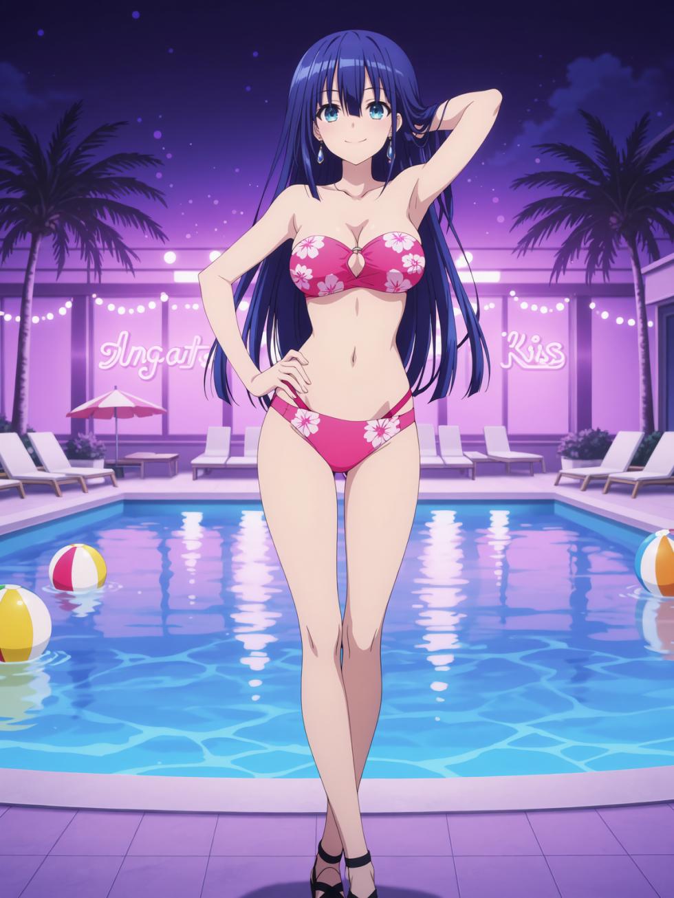 [Kurohime] 夕桐アヤノ（ナイトプール）[AI Generated] - Page 8