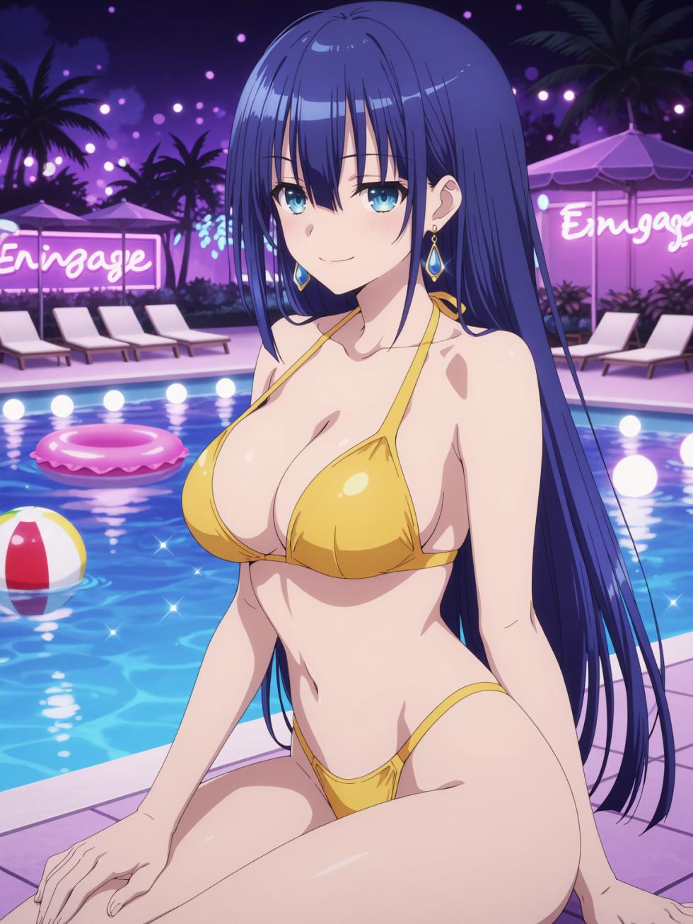 [Kurohime] 夕桐アヤノ（ナイトプール）[AI Generated] - Page 22