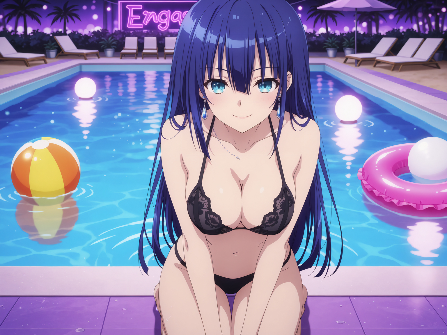 [Kurohime] 夕桐アヤノ（ナイトプール）[AI Generated] - Page 35