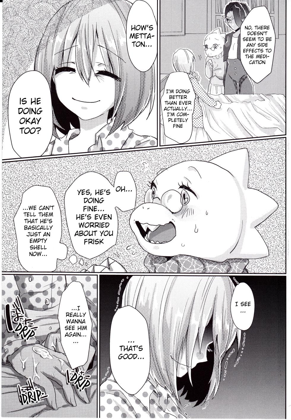 (UNLIMITED EX2) [Sadistic NODOBOTOKE (Parasol Hiroshi)] Metaton no Koibito desu ga Haka no Itami wa Tanin de Shirimashita (Undertale) | I May be Mettaton's Partner, But I Felt the Sting of Losing my Virginity to Someone Else (Undertale) [English] [Benjiboyo] - Page 28