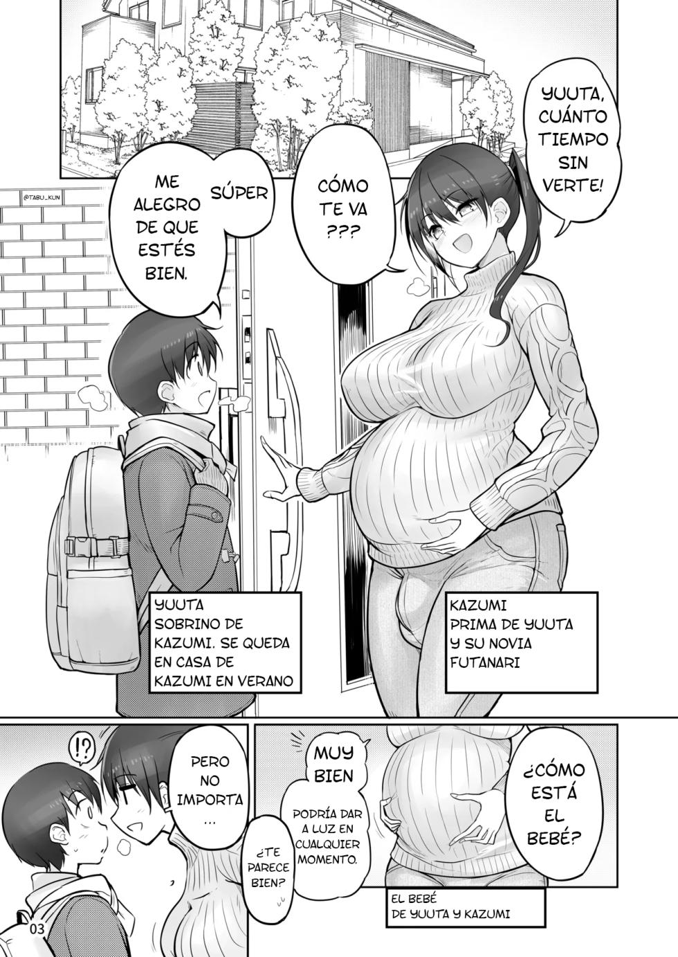 [Efuya (Messy)] Futanari Onee-chan Seieki Furo Shussan Sex [Spanish] [Tabu_Kun] [Digital] - Page 3