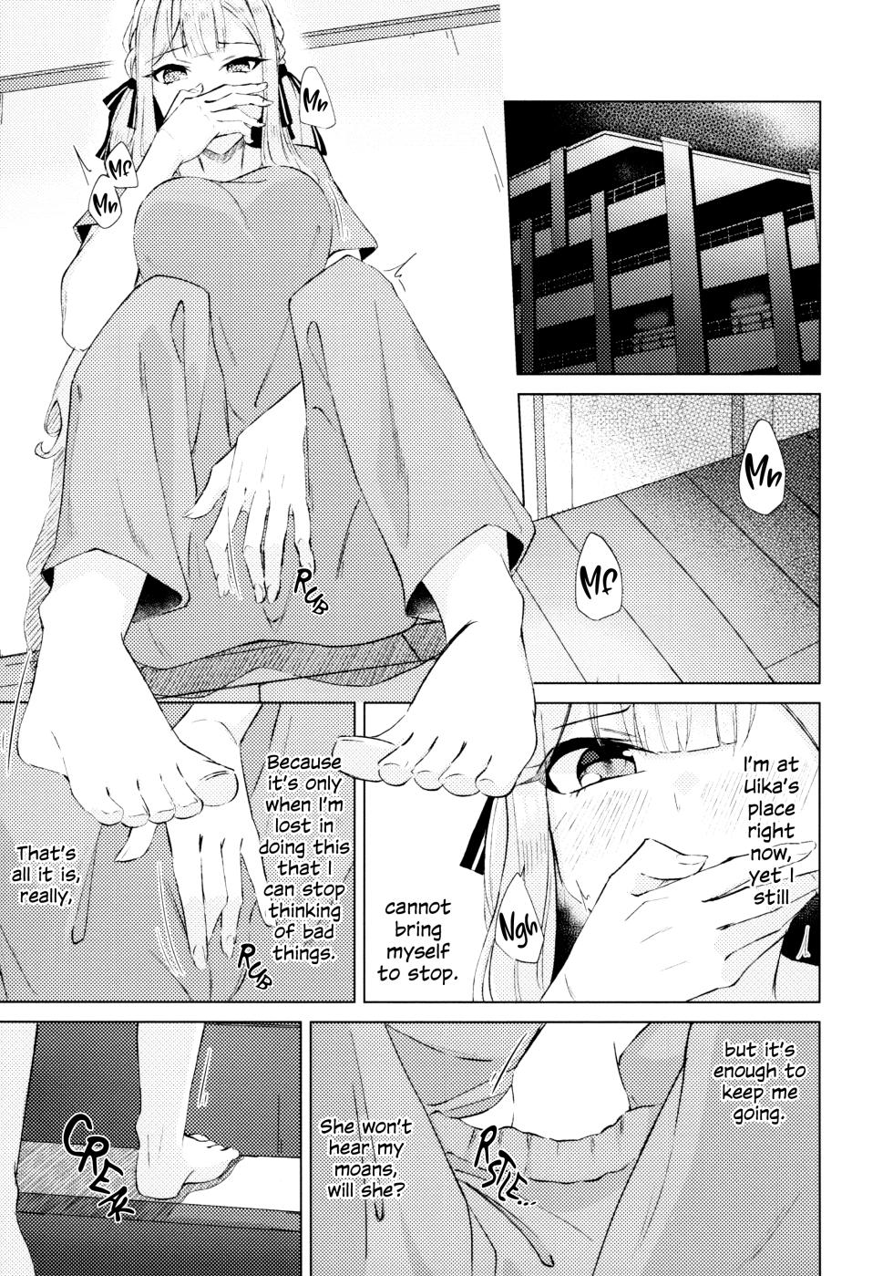 (Comic Treasure 46) [Shinryoku Chabaen (Chibi Chosu)] Yaneura Heya no Touhikou | Escape in the Hideaway (BanG Dream! Ave Mujica) [English] - Page 2