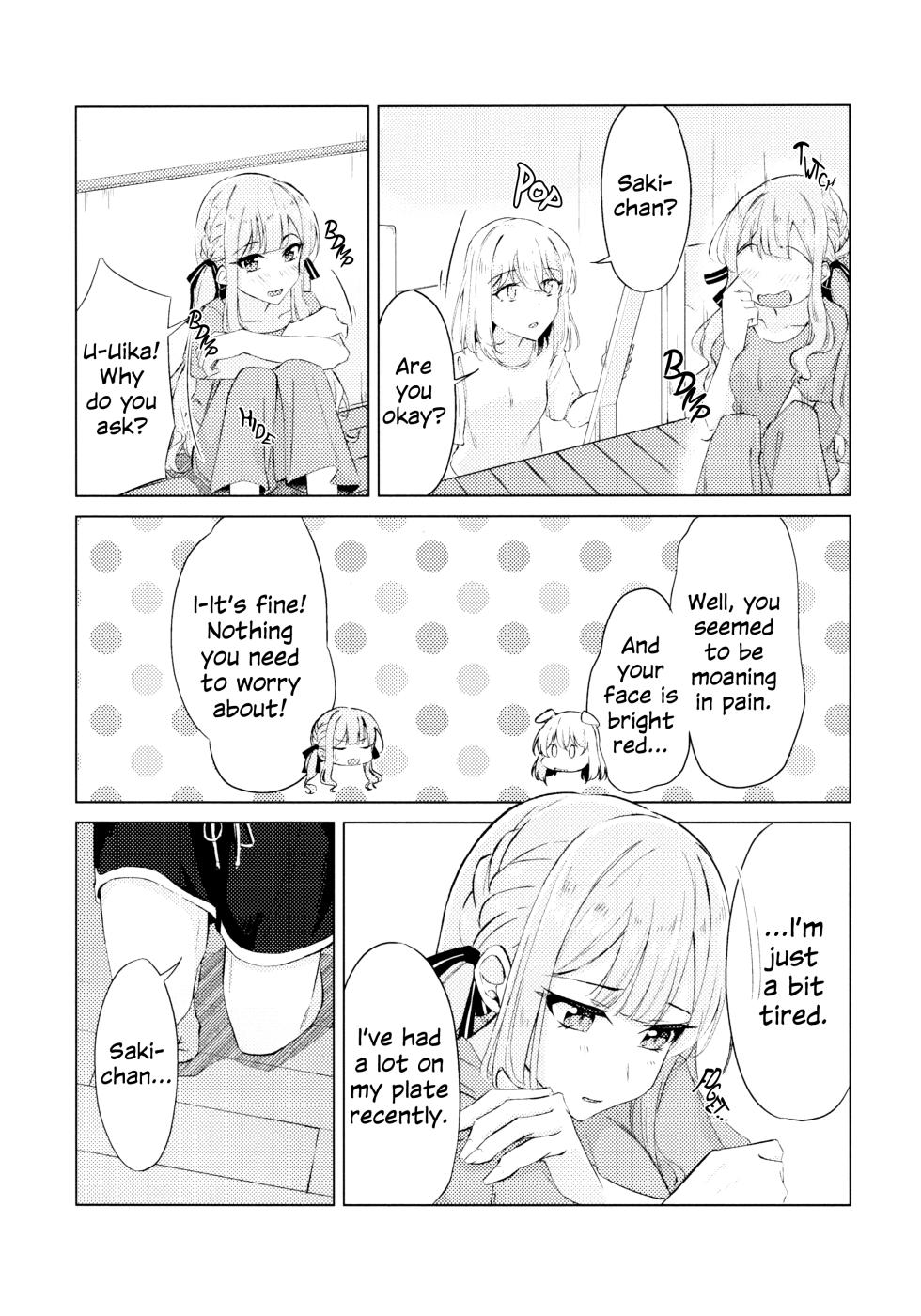 (Comic Treasure 46) [Shinryoku Chabaen (Chibi Chosu)] Yaneura Heya no Touhikou | Escape in the Hideaway (BanG Dream! Ave Mujica) [English] - Page 3