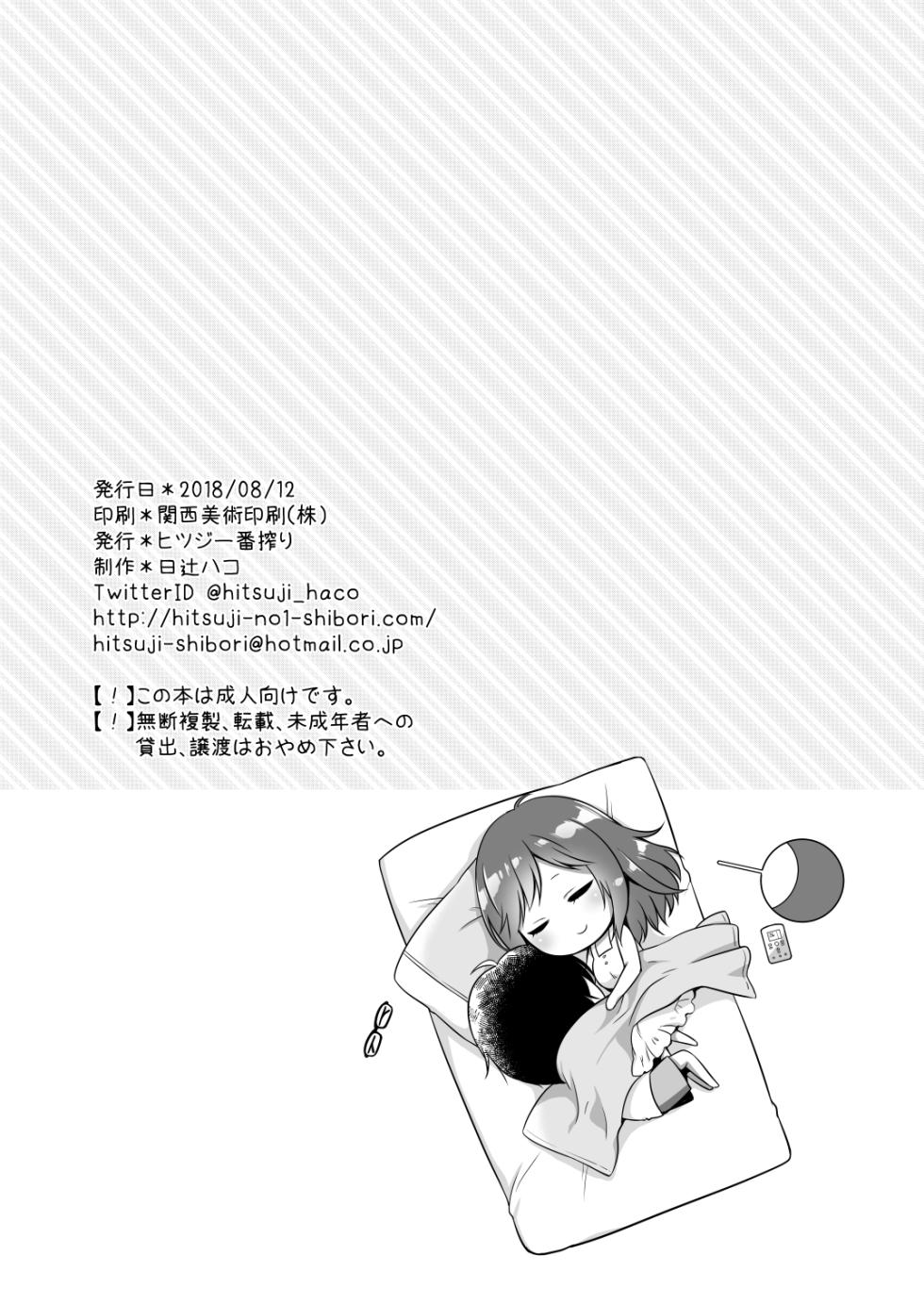 [Hitsuji-1ban-Shibori (Hitsuji Hako)] Shuumatsu, Doko de Nani Shiyou? [Digital] - Page 25