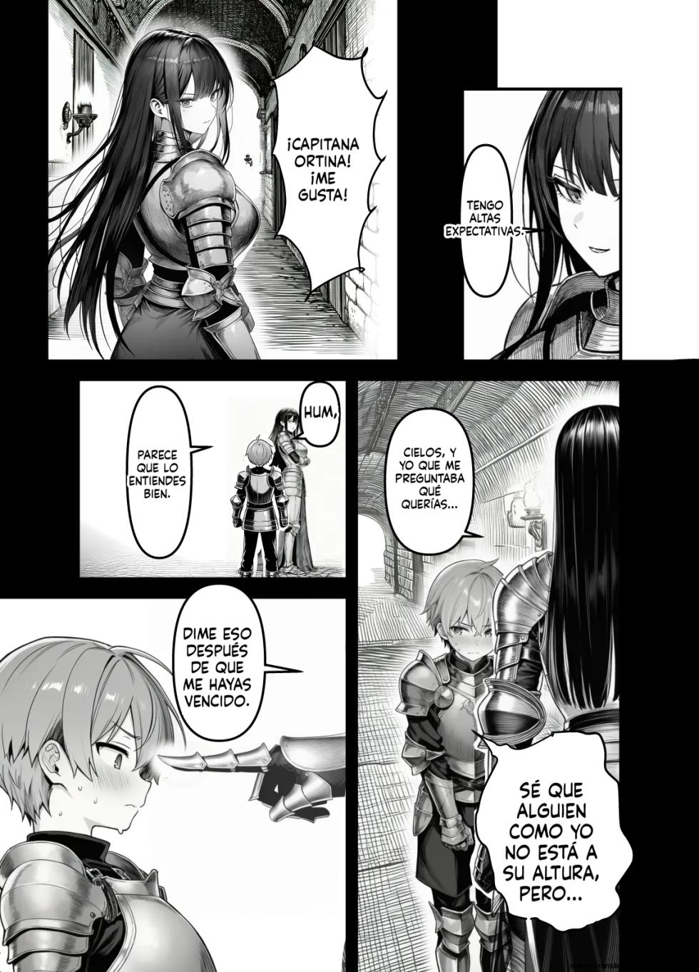 Comandante Caballero Femenina, Caída Femenina de Sumisión NTR-El día en que la líder anhelante Ortina perdió-|Pelotón Bostezo de la Noche [Generación IA] - Page 4