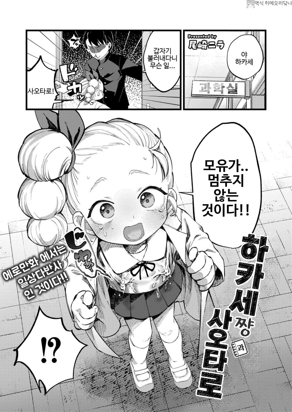 [Ozaki Nira] Hakase-chan to Saotarou | 하카세쨩과 사오타로 (Comic Kaien VOL.31) [Korean] [히메모리닼나] [Digital] - Page 1