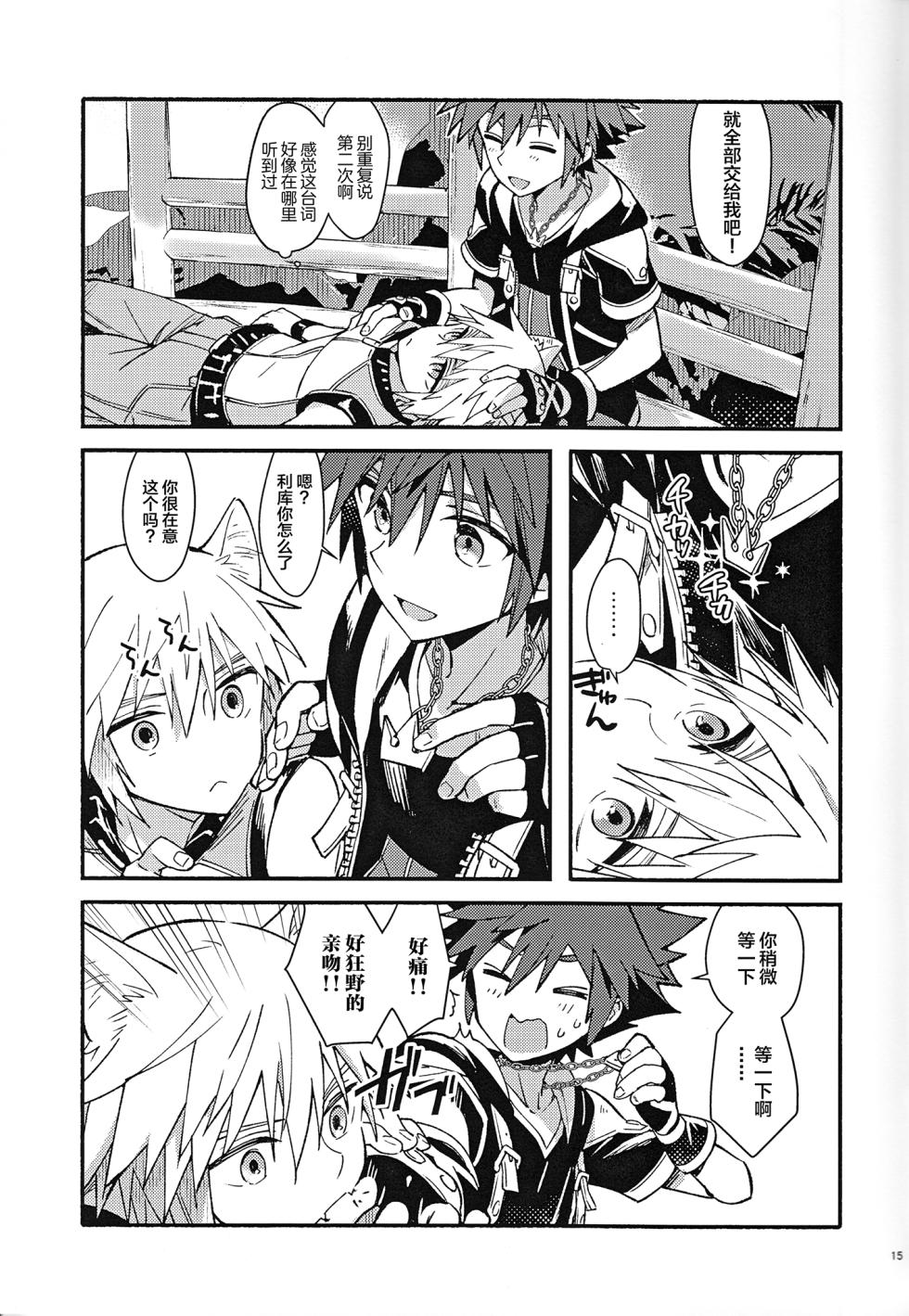 (C94) [esto (Ninomotoko)] Mahoni Kakerareta (Kingdom Hearts) [Chinese] - Page 14
