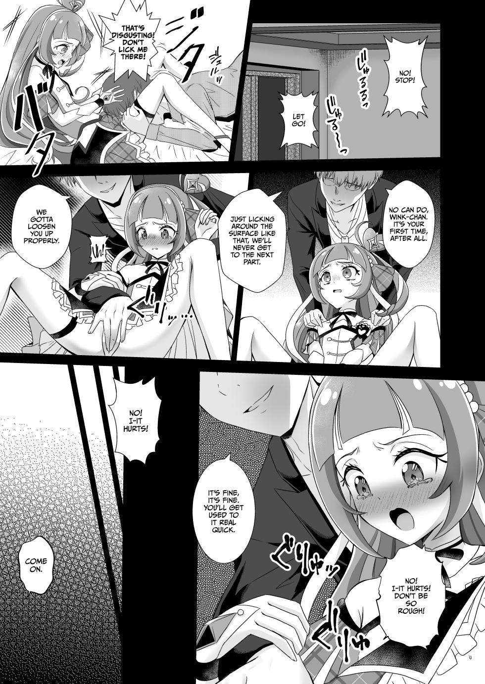 [Toumeiryuu no Margaret (Momoisaki Hayato)] Cure Wink Kyouhaku Ryoujoku (Kimi to Idol PreCure) [English] [CulturedCommissions] [Digital] - Page 12