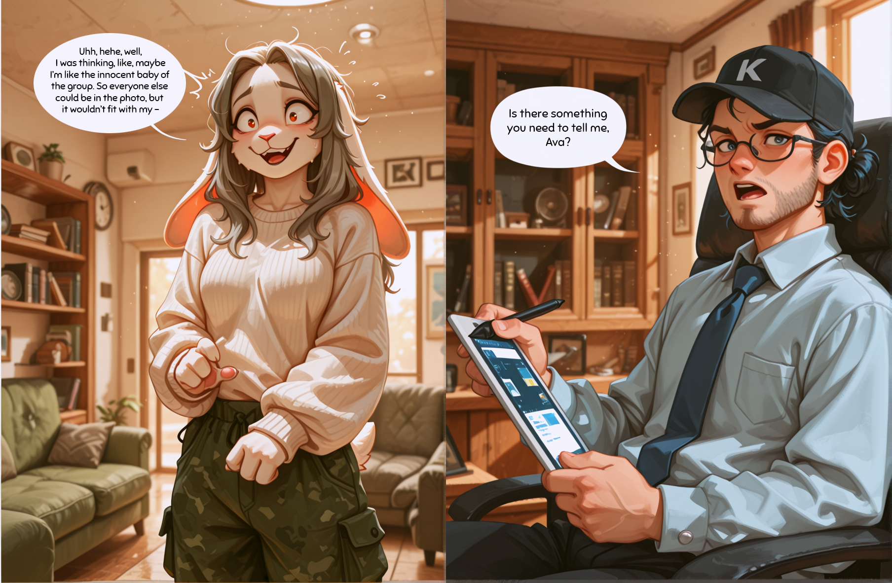 Baby Ava's Exciting Journey to Pop Stardom! [AI Generated] (diaper, furry, trans/futanari) - Page 36