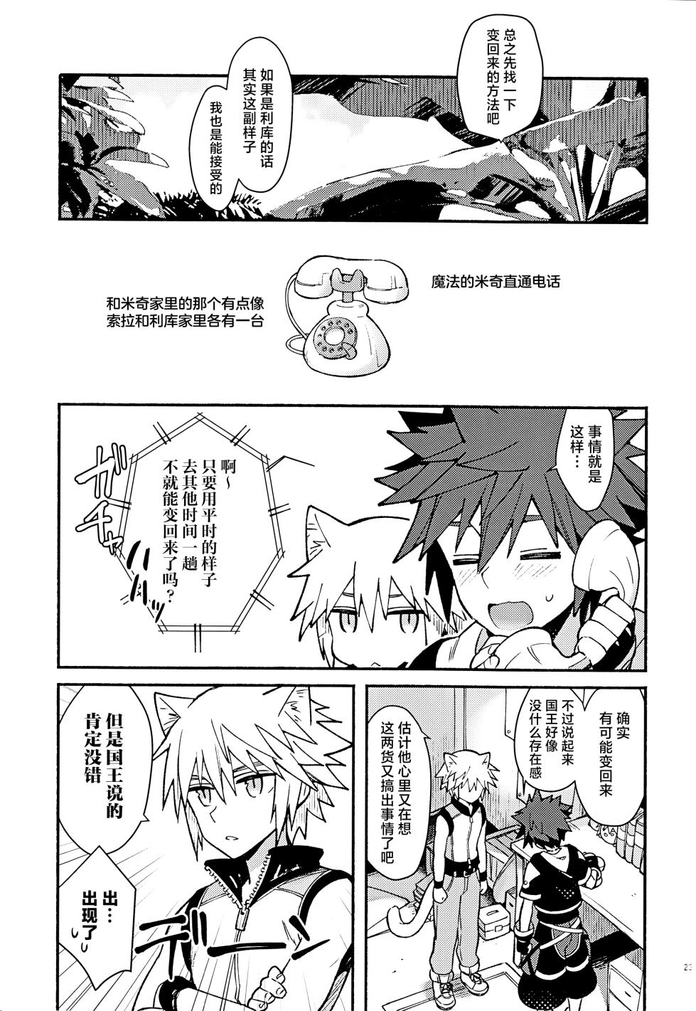 (C94) [esto (Ninomotoko)] Mahoni Kakerareta (Kingdom Hearts) [Chinese] [迷幻仙域×真不可视汉化组] - Page 22