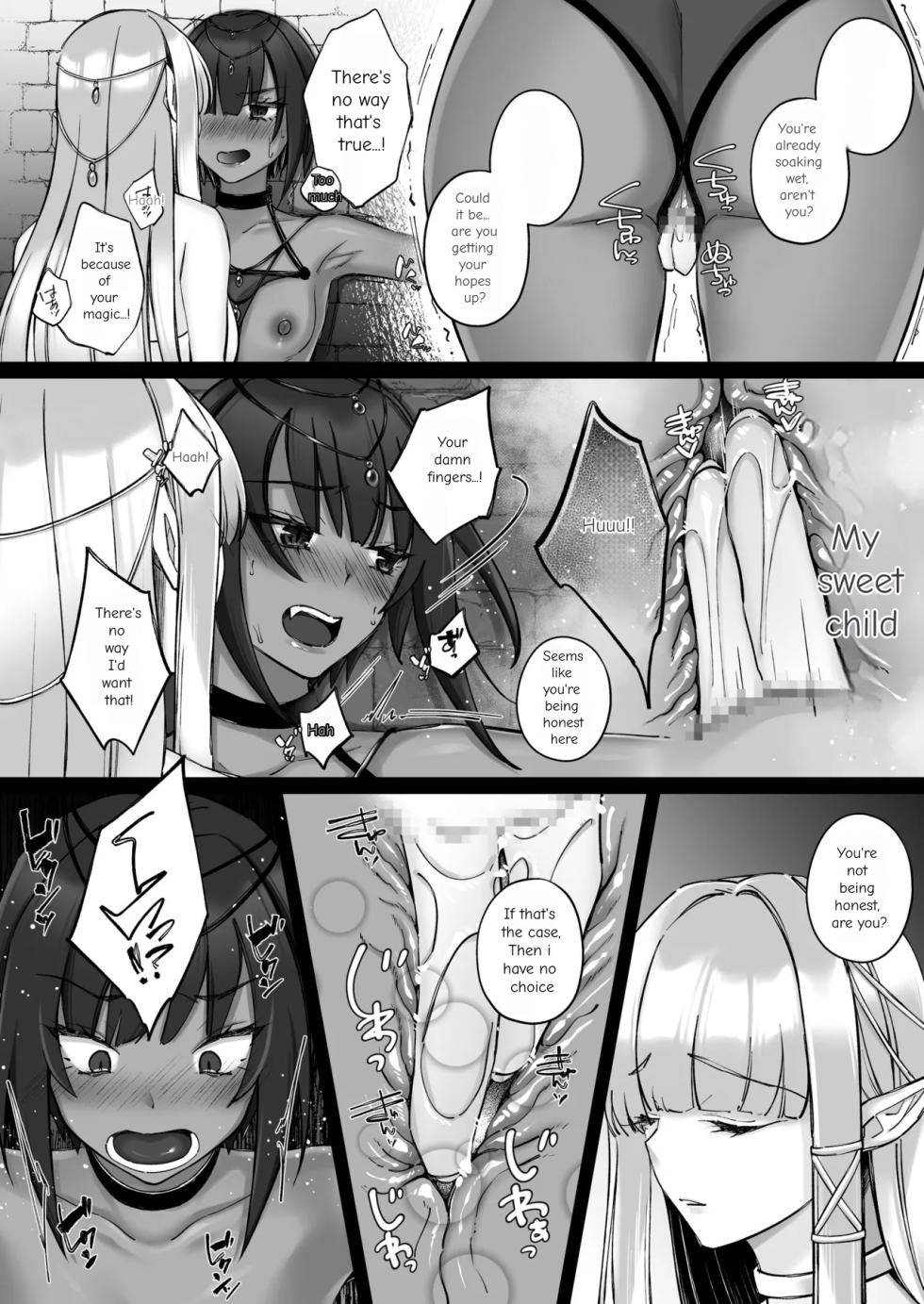 [Seika Kairaku Shoten (Chocomint)] The Fall of the Elves: Imprinting Lewd Marks on Elves and Turning Them into Lesbians [Digital Download Version] - Page 9