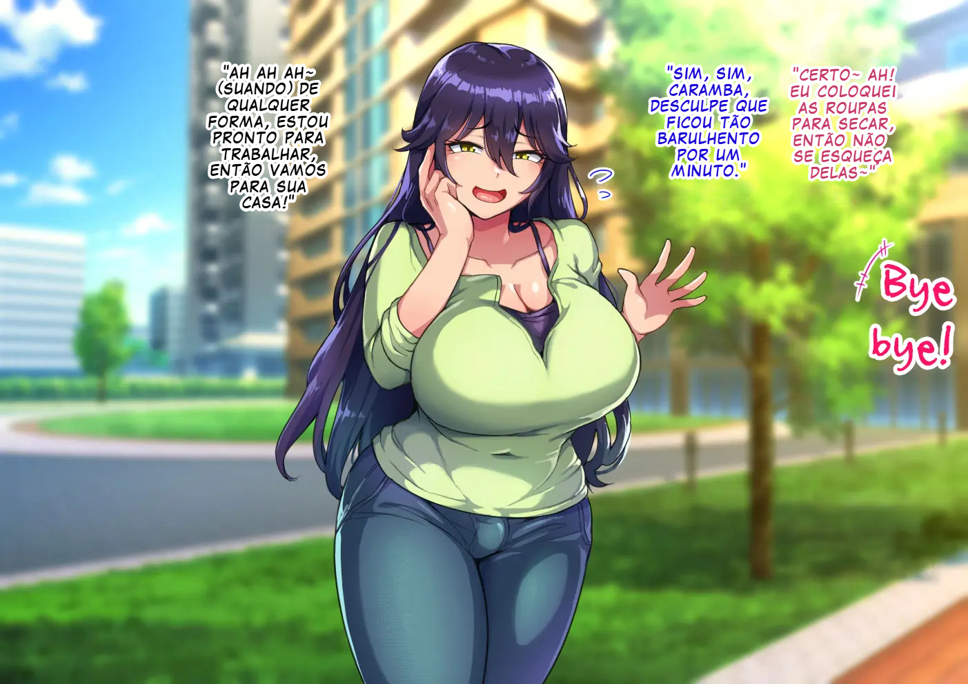 [Hagurumarokuro (Silver Radish)] Dosukebe Mesuiki Oyako no Yuuwaku Shemale Mama Hen [Portuguese-BR] [BLACKSUB] - Page 6