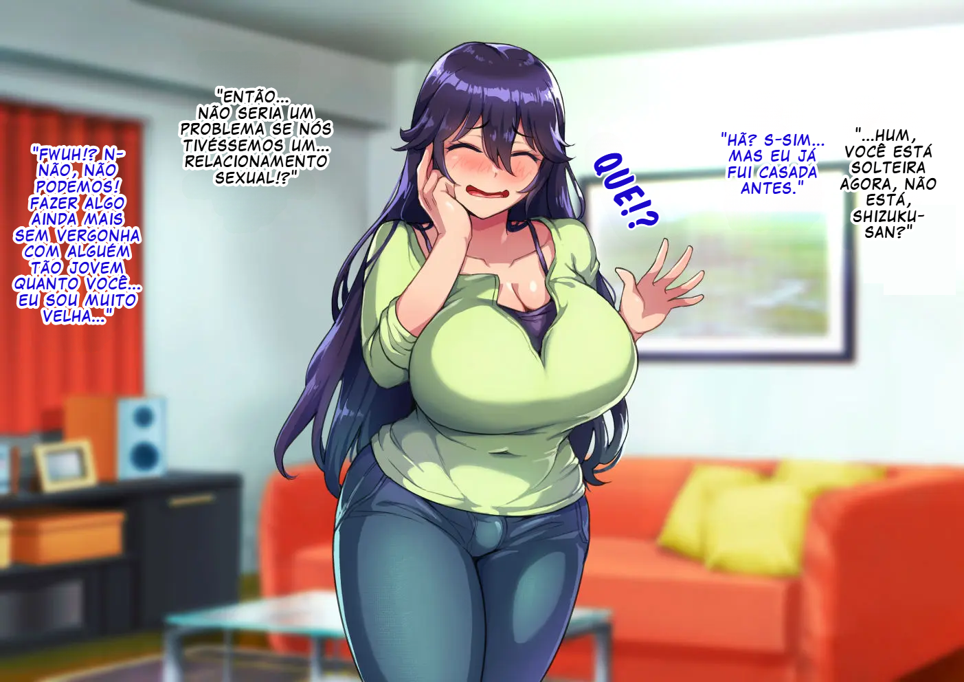 [Hagurumarokuro (Silver Radish)] Dosukebe Mesuiki Oyako no Yuuwaku Shemale Mama Hen [Portuguese-BR] [BLACKSUB] - Page 40