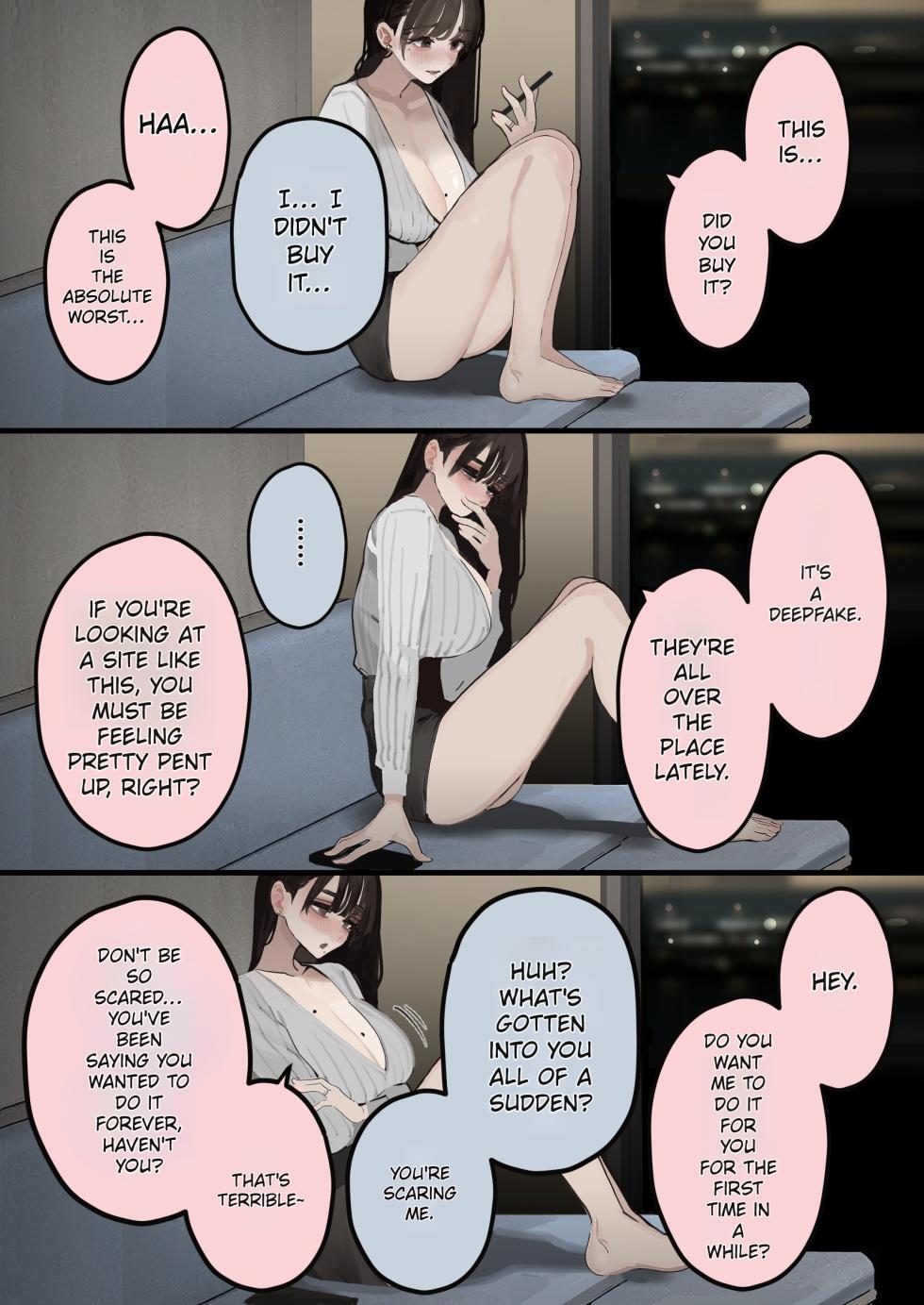 [September (Sanku)] Hamedori Ryuushutsu no Tsuma, Deepfake to Usobuku. | Wife Whose Sex Tape Was Leaked Claims It's a Deepfake. [English] [MTL] - Page 38