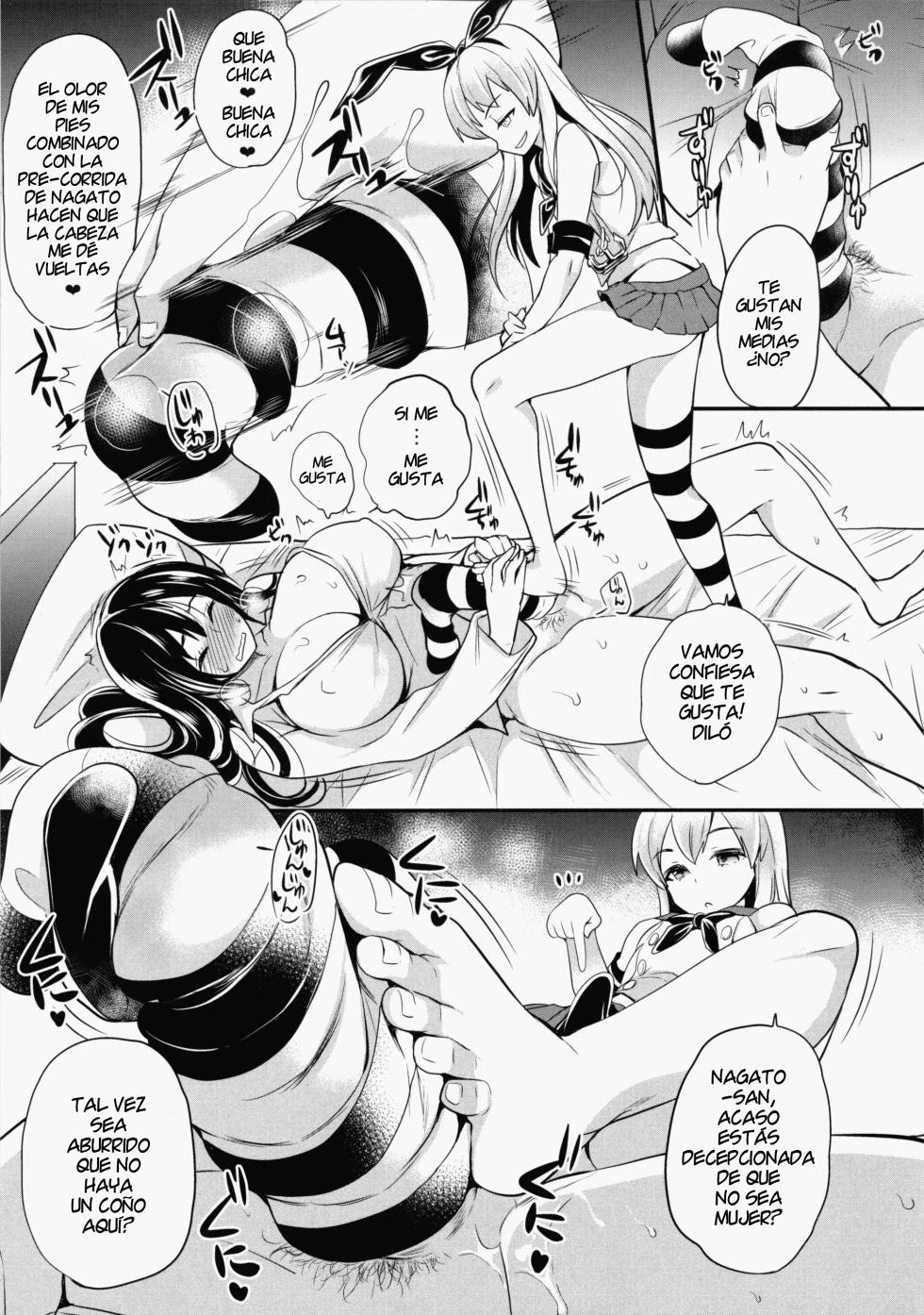 [Momoiro-Rip (Sugar Milk)] Shigen Tarinakute Chinpo Tsukerareta Nagato-san no Hon (Kantai Collection -KanColle-) [Spanish] [Harenchi no Fansub] [2015-06] - Page 8