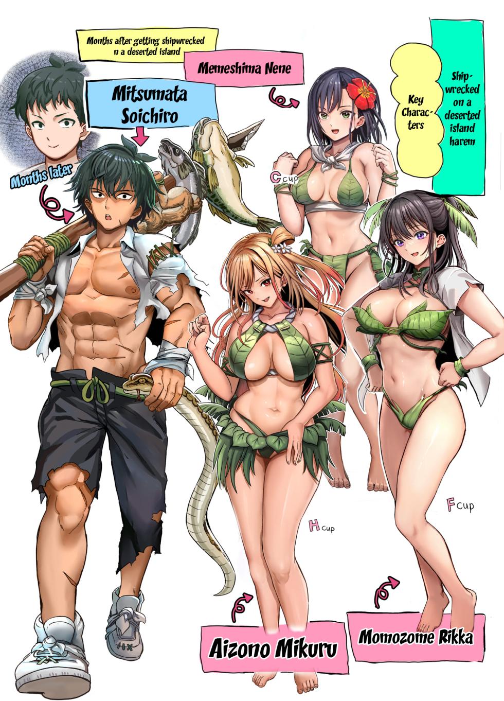 [Hokekiyo Carnival (Houhokekiyo)] Mujintou Sounan Harem | Deserted Island Castaway Harem Ch.1-6  [English] {Doujins.com} - Page 36