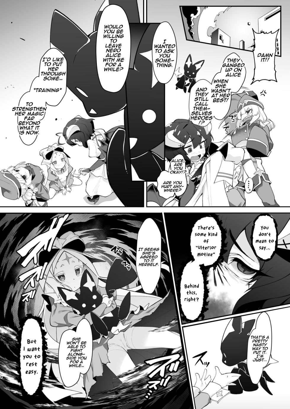 [CHARAN PORAN (Nekono Matatabi)] Fushigi no Kuni no Nero Alice | Nero Alice in Wonderland (Mahou Shoujo ni Akogarete) [English] [Aishi21] [Digital] - Page 4