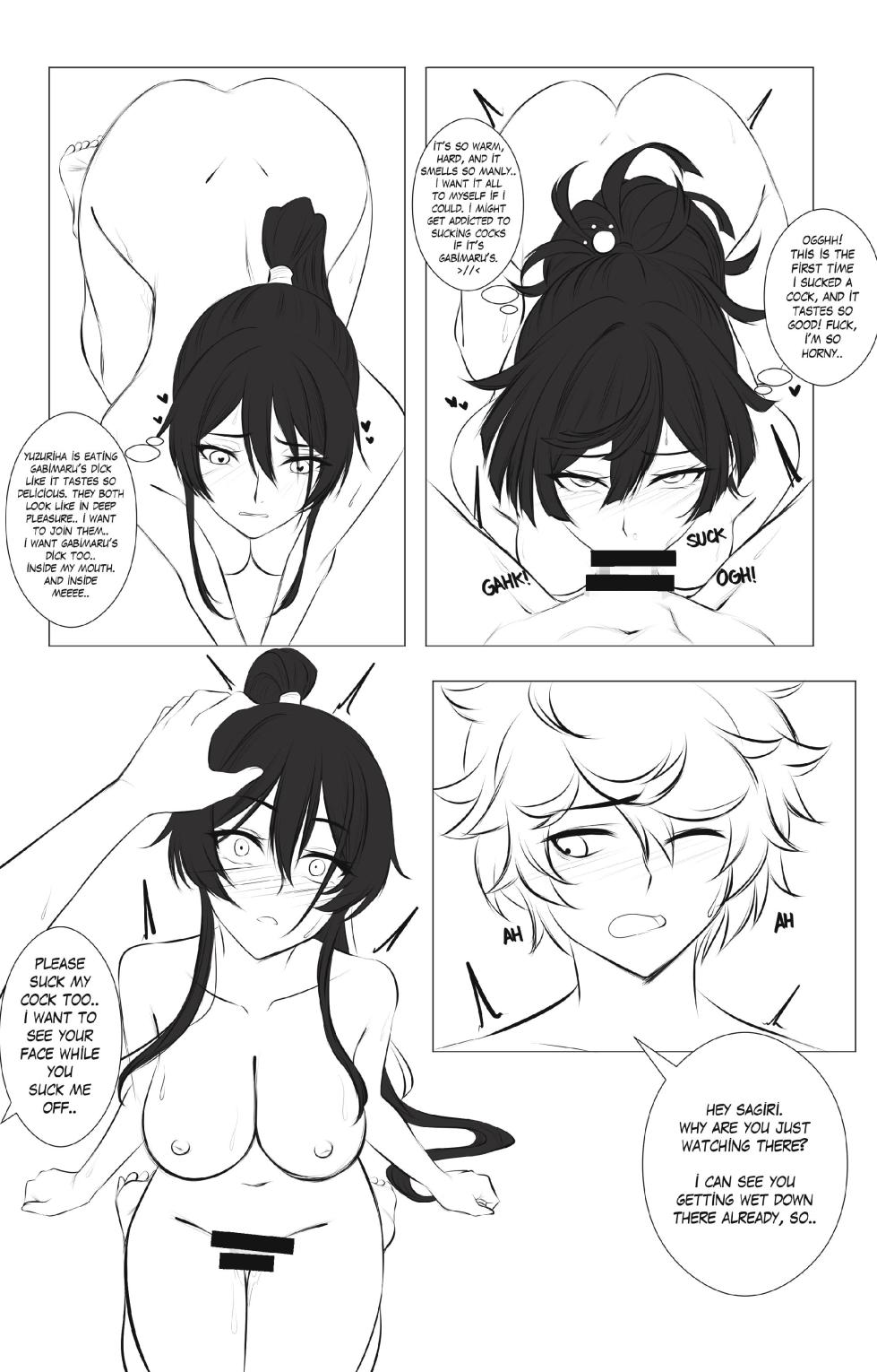 [Aishcream] Girl's Paradise - Sagiri Vs. Yuzuriha Pt. 1 (Jigokuraku) - Page 6