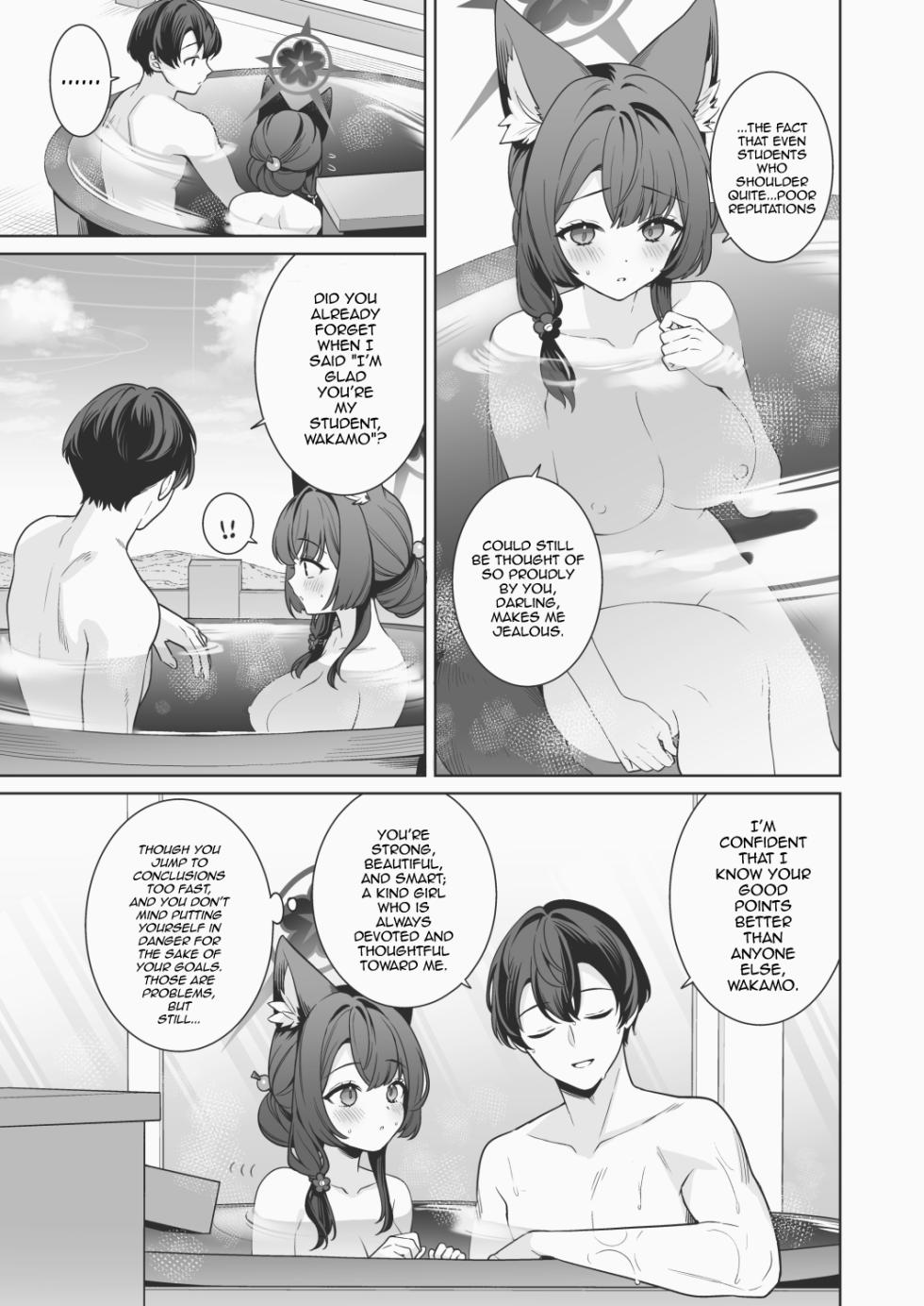 [Ichinomiya] Onsen Kai Wakamo-bon Omake Ecchi Manga | Hot Spring Wakamo Book Bonus Sex Manga (Blue Archive) [English] [mysterymeat3] - Page 6