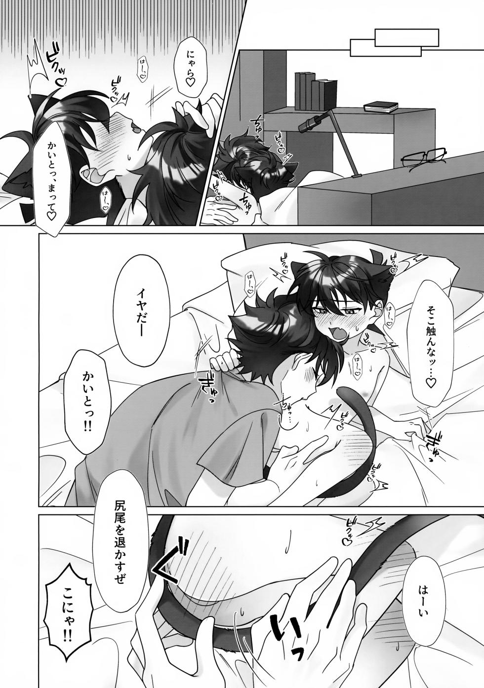 (Koi no Kaishingeki DR2024) [mL (Keiryou Cup)] Meow? Meow, Meow! (Detective Conan) - Page 7