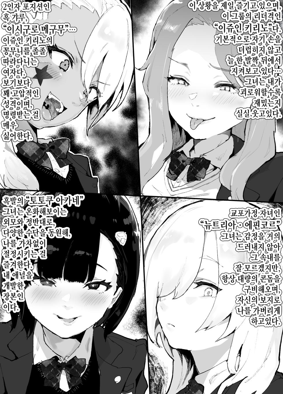 [Airimiash (Rabu)] Gal-tachi ni Ijimerarete Ita Boku, Nenrei Taikou Appli de Gyakuten Harem | 갸루들에게 괴롭힘당하는 나, 연령퇴행 어플로 역전 하렘 [Korean] - Page 4