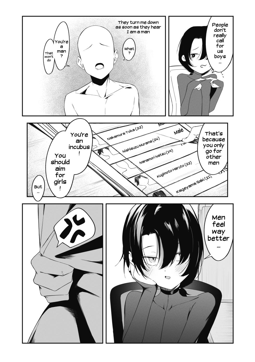 [Uchi no Yoko (Hanamaru Sensei)] Femboy Incubus in distress - Page 4