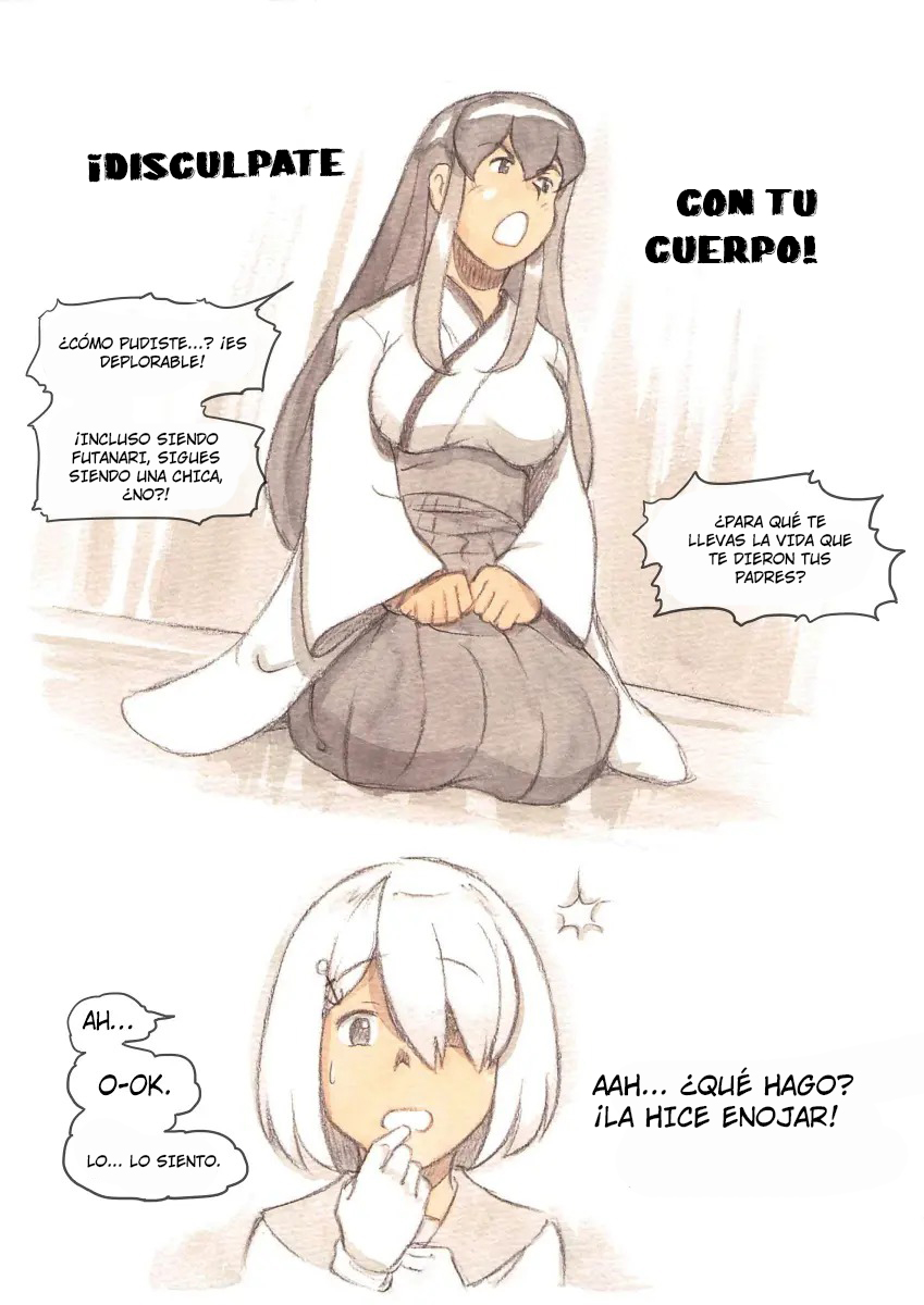 [pink-noise (Mizuiro Megane)] “Futanari Doutei LESSON” no Oshirase｜“LECCIÖN de Virgen Futanari” (Kantai Collection -KanColle-) {Spanish} {EbisuTraslade - Winder}  {Digital} - Page 8