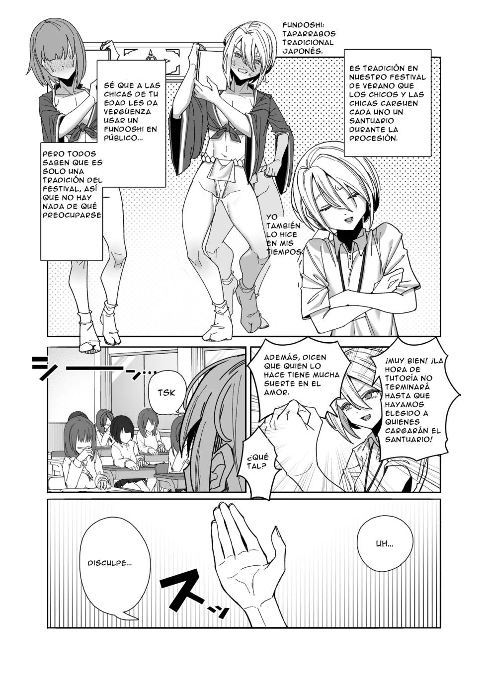 [Noumiso Kaimentai] Les Musume ~Fundoshi Suri Ai~ | Lez Girls ~Lovely Loincloth Rubb'n~ [ESPAÑOL] [CristoferDeLosAndes] [Digital] - Page 5