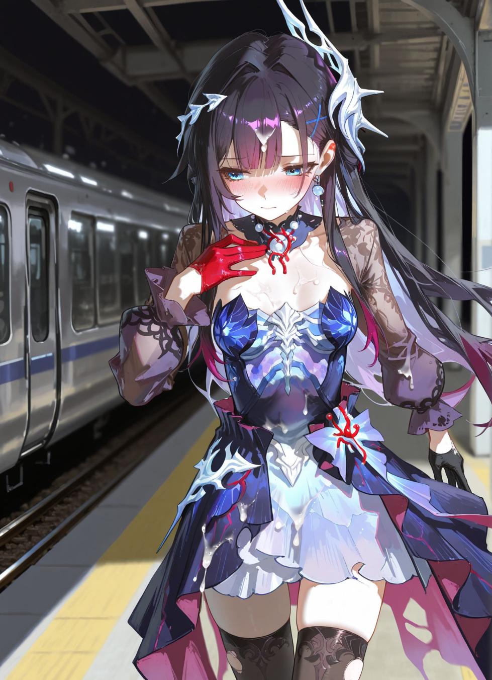 【星柱力】 セイレンス、終電に乗れた [AI Generated] - Page 7