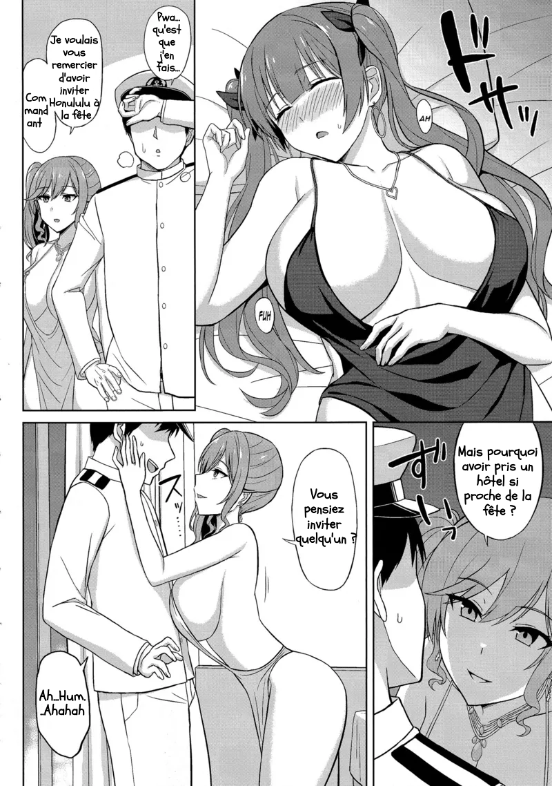 (C101) [Kaki no Tane (Summer)] Shinya no Union Party | St Louis et Honolulu, la fête de minuit (Azur Lane) [French] - Page 5