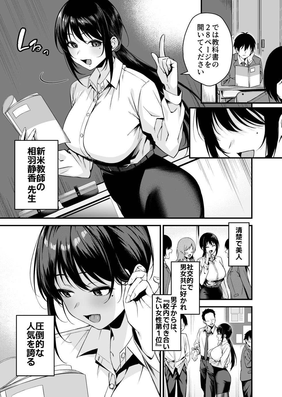 [Umour] Boku no Sensei wa Ero Haishinsha no Naka no Hito. ~Kanbotsu Chikubi o Hojiri nagara Ani-goe Zetchou shi makuru 23-sai Tannin Jokyoushi~ - Page 2