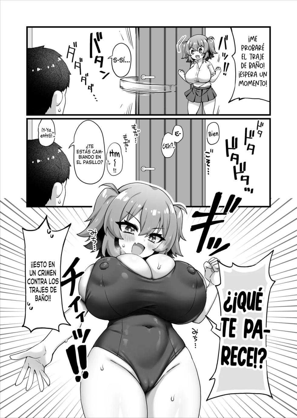[Maritozzo (KATUU)] Oppai dake Seichou shita Osananajimi ga Mujikaku ni Seiyoku o Aotte Kuru | Mi amiga de la infancia, cuyos pechos son lo que más han crecido, despierta sin saberlo mi deseo sexual [Spanish] [Traducciones Necesarias] - Page 40