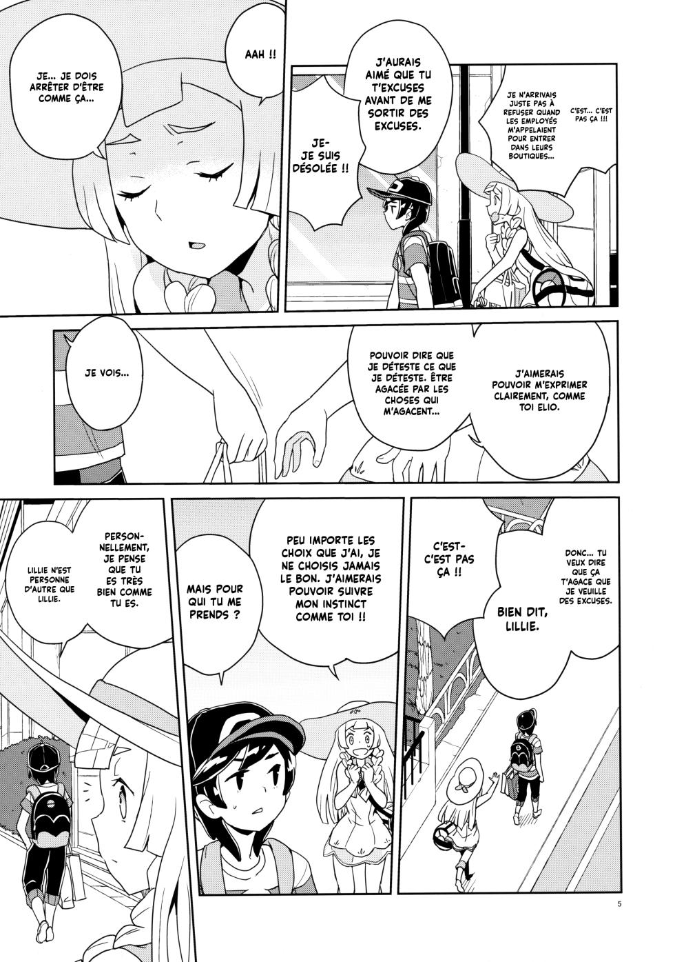 (C94) [Zenra Restaurant (Heriyama)] Lillie to Sun no Saimin Daisakusen - L'aventure hypnotique de Lillie et Elio (Pokémon Sun and Moon) [French] [Decensored] {Hadess} {Les Poroïniens} - Page 5