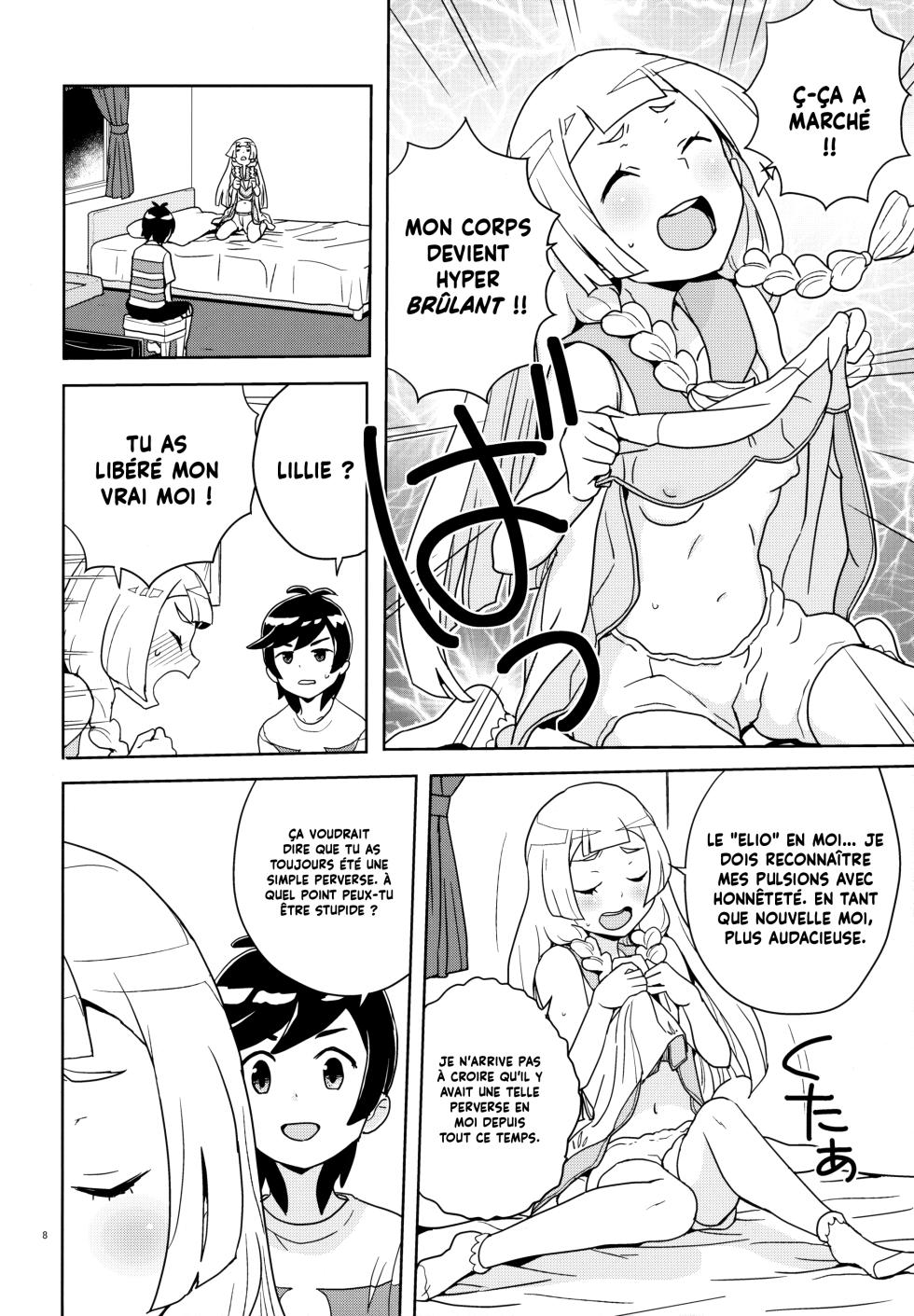 (C94) [Zenra Restaurant (Heriyama)] Lillie to Sun no Saimin Daisakusen - L'aventure hypnotique de Lillie et Elio (Pokémon Sun and Moon) [French] [Decensored] {Hadess} {Les Poroïniens} - Page 8