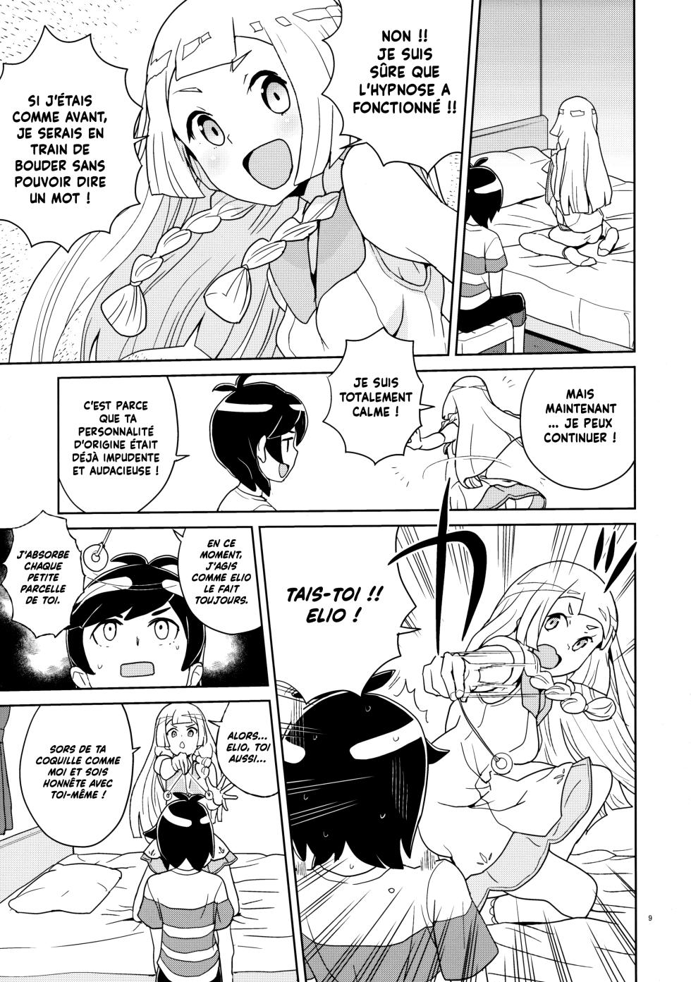 (C94) [Zenra Restaurant (Heriyama)] Lillie to Sun no Saimin Daisakusen - L'aventure hypnotique de Lillie et Elio (Pokémon Sun and Moon) [French] [Decensored] {Hadess} {Les Poroïniens} - Page 9