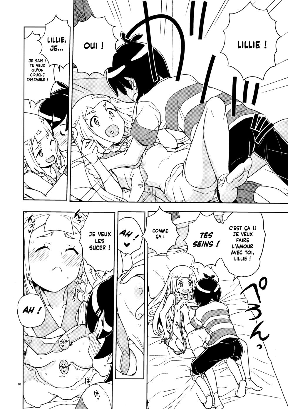 (C94) [Zenra Restaurant (Heriyama)] Lillie to Sun no Saimin Daisakusen - L'aventure hypnotique de Lillie et Elio (Pokémon Sun and Moon) [French] [Decensored] {Hadess} {Les Poroïniens} - Page 10