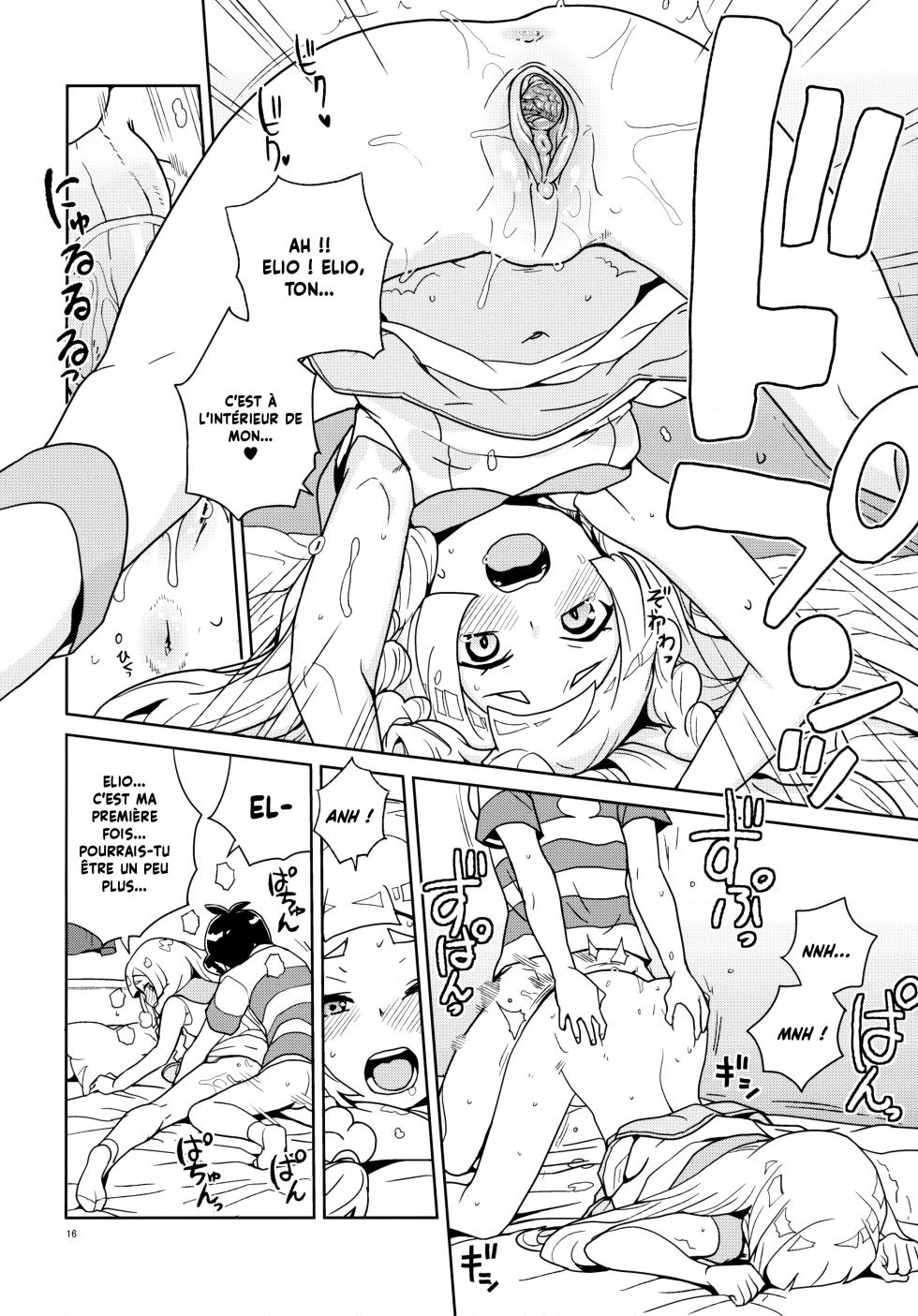 (C94) [Zenra Restaurant (Heriyama)] Lillie to Sun no Saimin Daisakusen - L'aventure hypnotique de Lillie et Elio (Pokémon Sun and Moon) [French] [Decensored] {Hadess} {Les Poroïniens} - Page 16