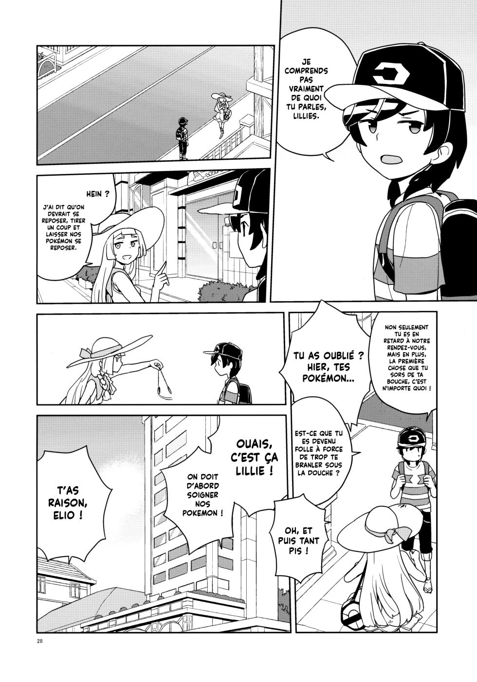 (C94) [Zenra Restaurant (Heriyama)] Lillie to Sun no Saimin Daisakusen - L'aventure hypnotique de Lillie et Elio (Pokémon Sun and Moon) [French] [Decensored] {Hadess} {Les Poroïniens} - Page 28