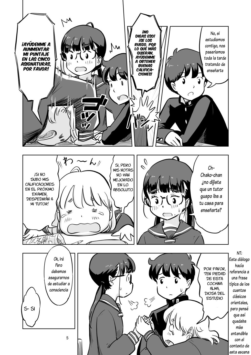[Lithium no Kojin Circle (Lithium)] Benkyoukai no Hazudatta no ni... [Spanish] [Lovely Diablesse Scan] - Page 5