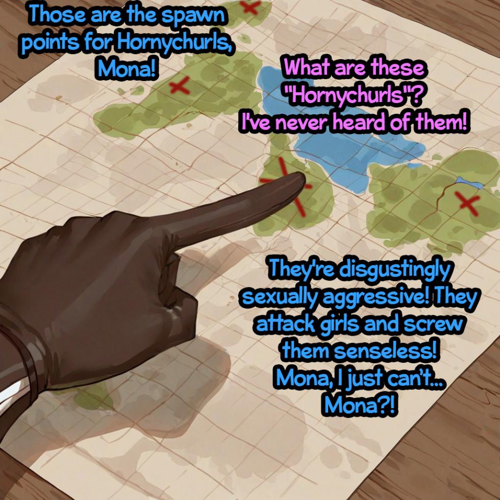 Genshin Impact - Mona's Quest [English] Netorare | (GameofBimbos) [AI Generated] - Page 3