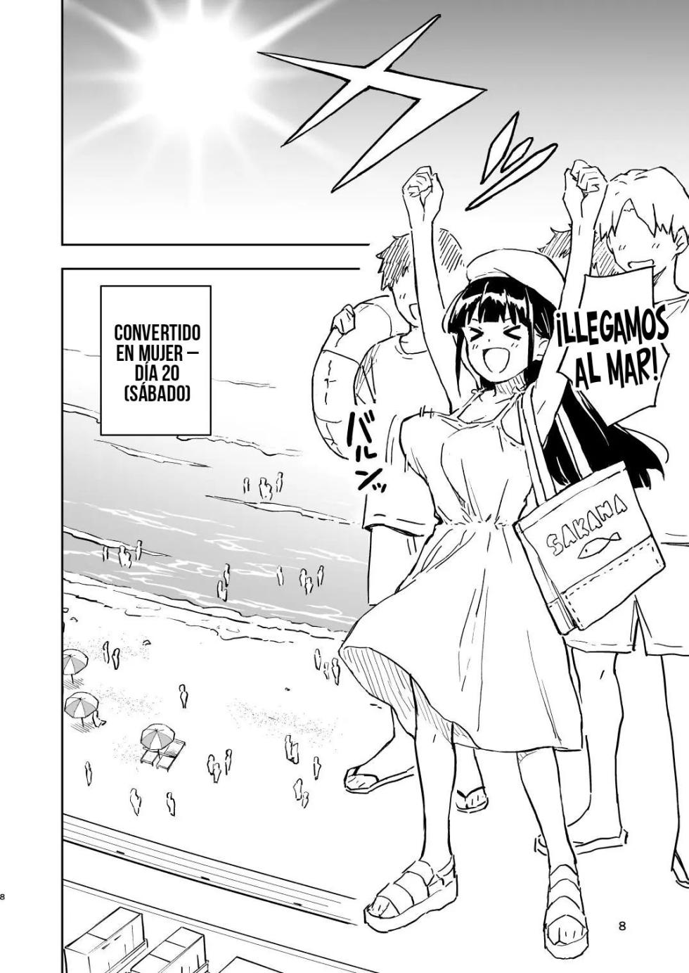 [Mirakoku (Yasumi Mirakichi)] 1-kagetsu Ninshin Shinakereba Otoko ni Modoreru Hanashi (4) | Mientras no quede embarazada durante 1 mes, volveré a ser un hombre cap.4 [Spanish] [Arywin] [Digital] - Page 8