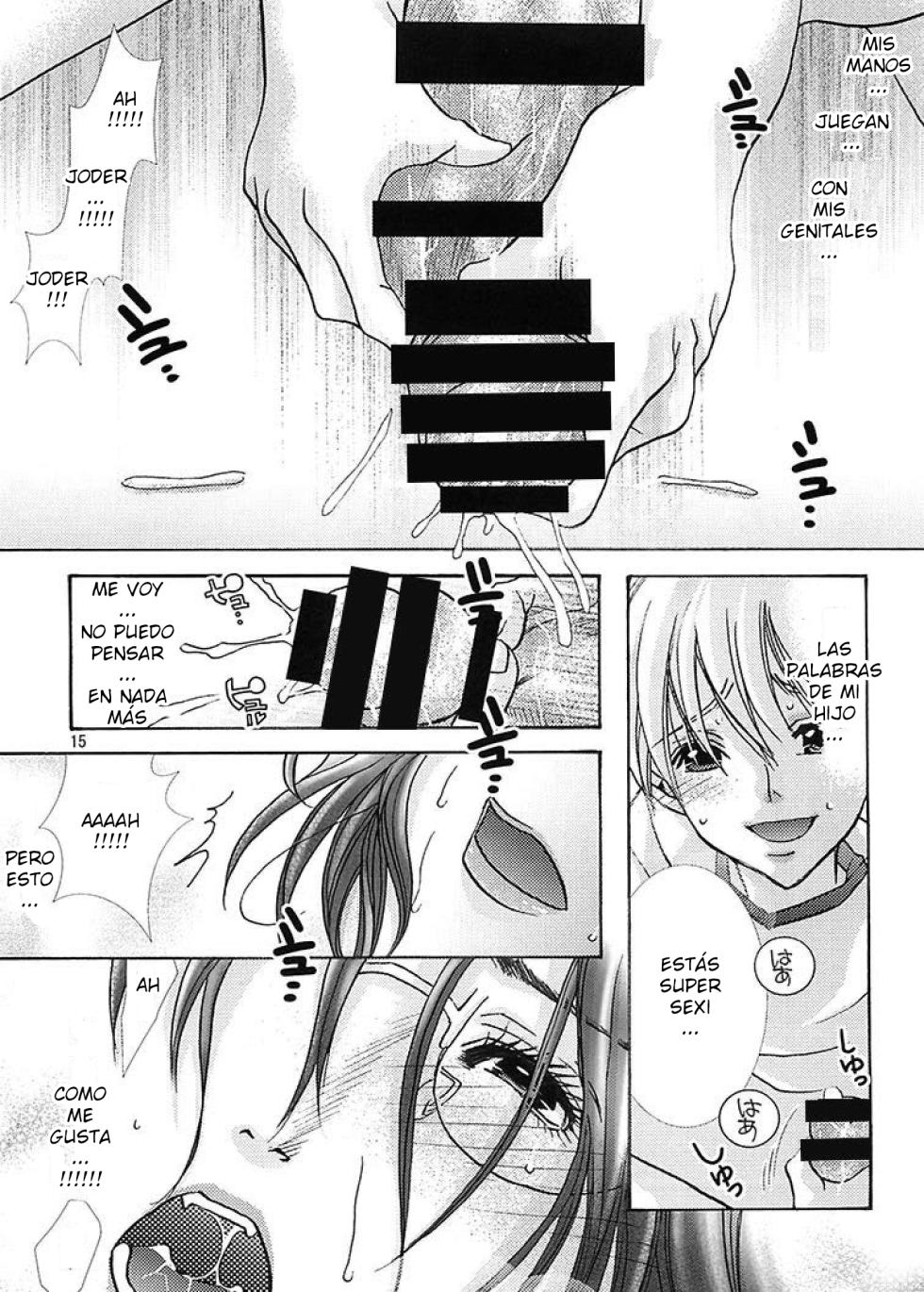Nyanko Fujin-sama (M.MACABRE) - Futanari Mama Dorei ESP - Page 15